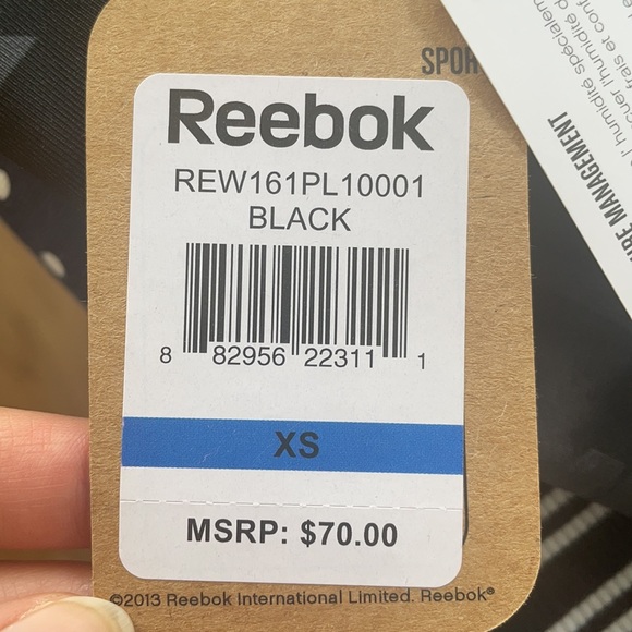 Reebok Skinny Sport Mid-Rise Training Leggings - Picture 5 of 5